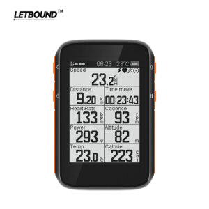 Waterproof Bicycle Computer Wireless Smart GPS Odometer for Cycling Heart Rate, Cadence, Speed, Power Display