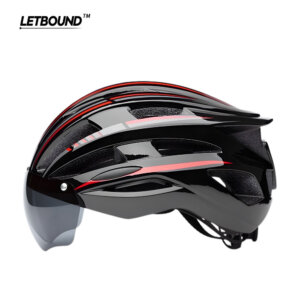 Cycling Helmet One-piece Formed Magnetic Bicycle Helmet Road Bike Riding Safety Helmet with Goggles